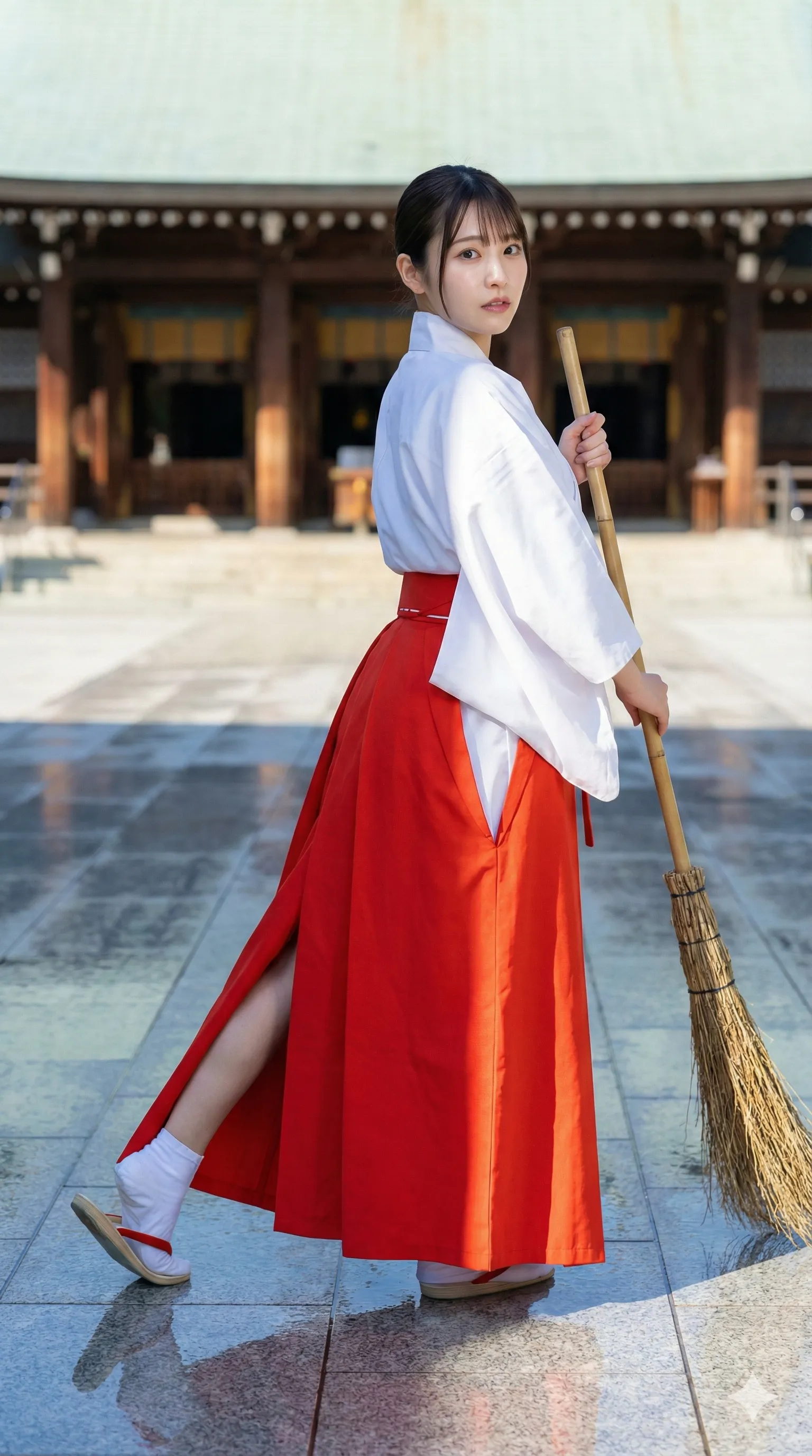 和服 巫女 後ろ姿 尻フェチ 026