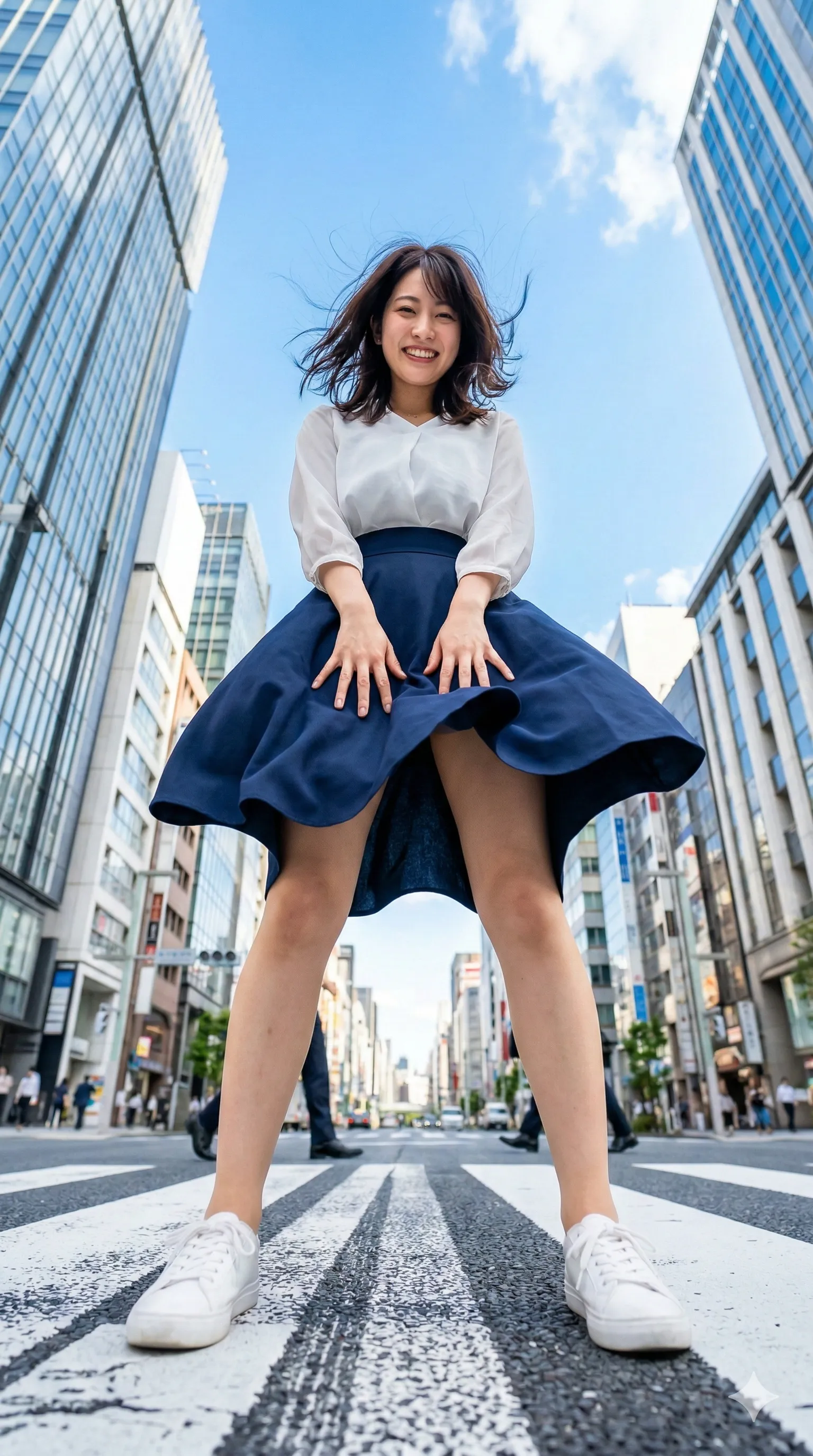 のぞき見 スカートの隙間 誘惑 012