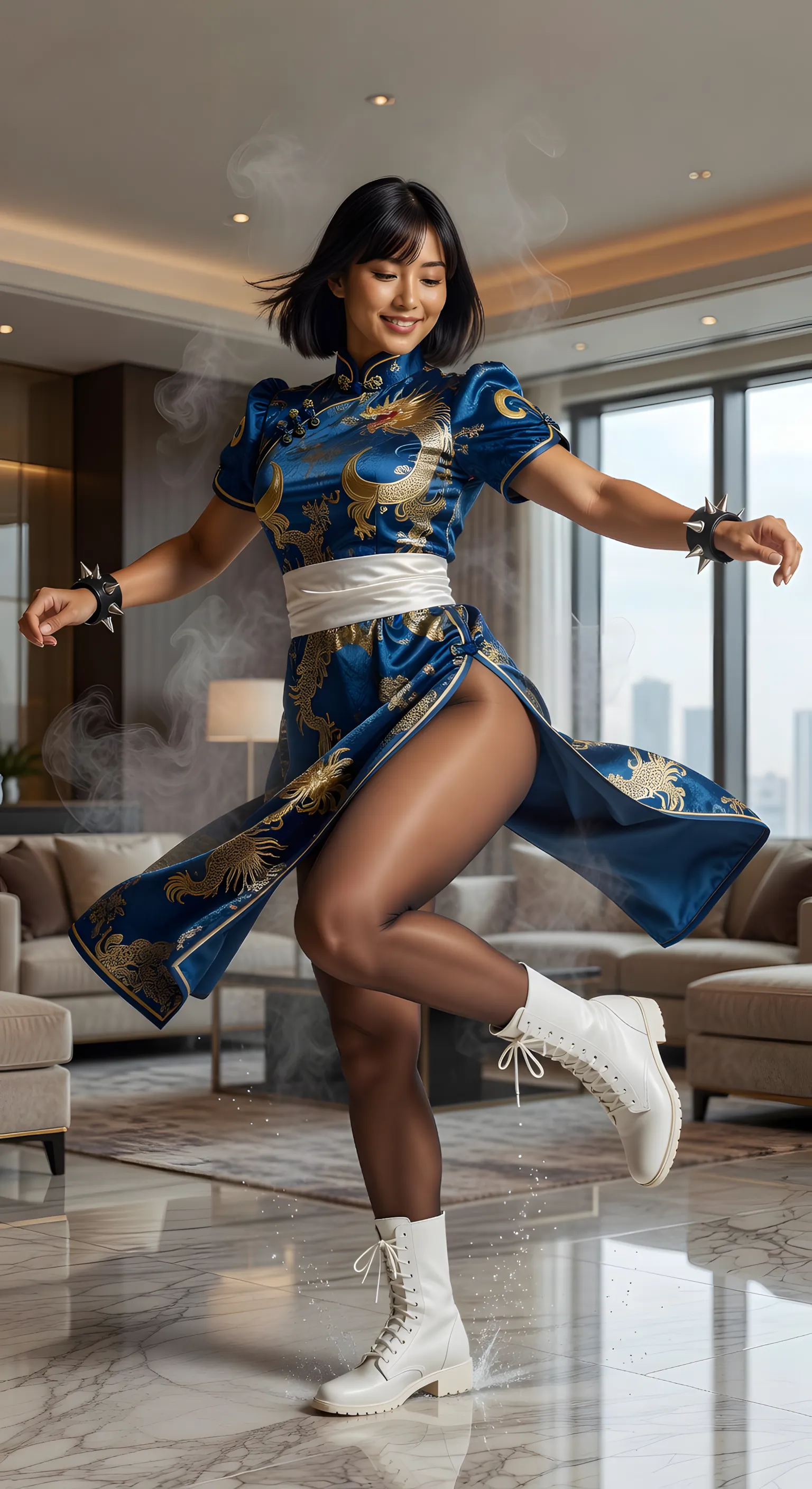 春麗 コスプレ 最高のバックショット 013