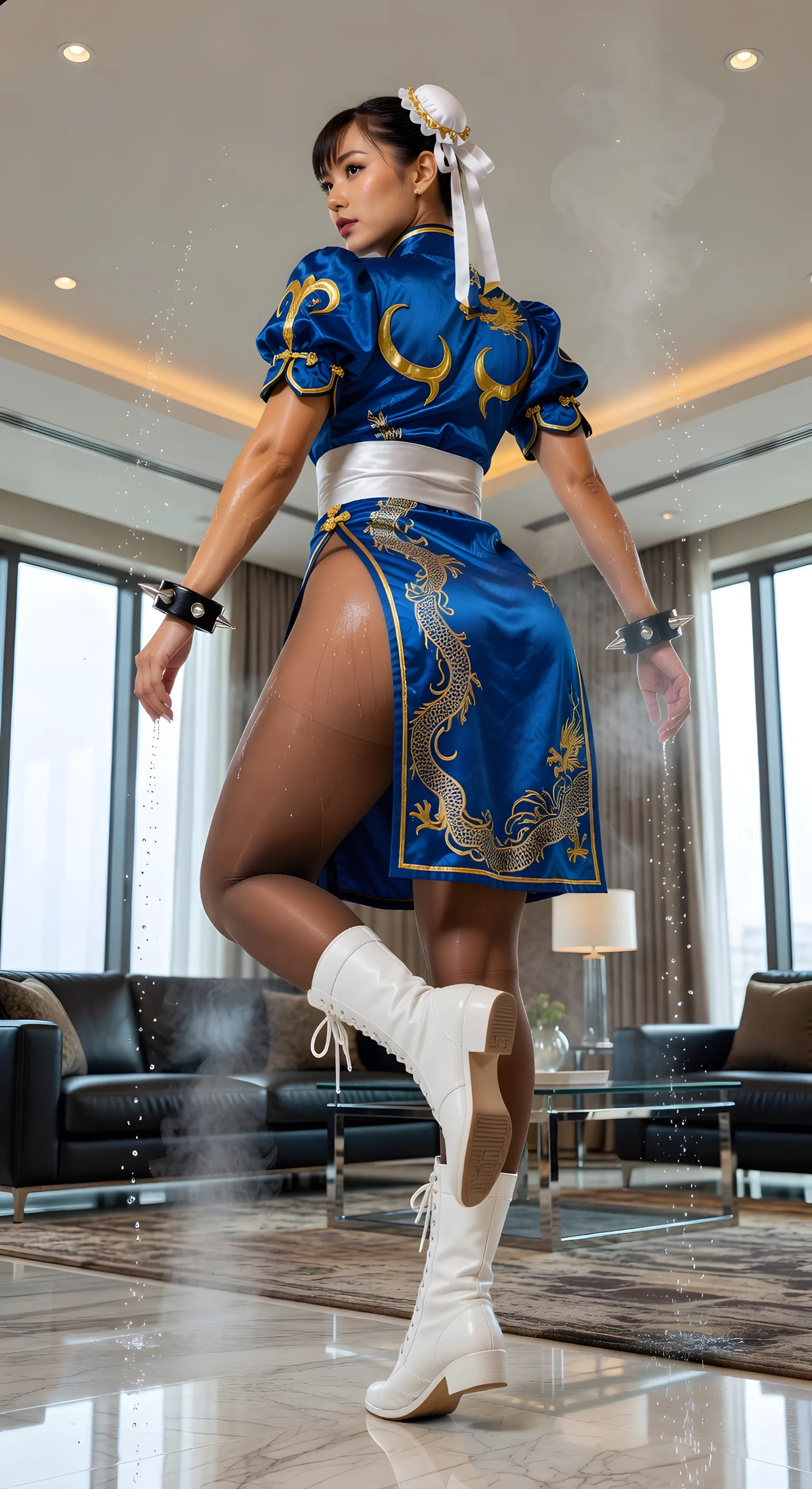 春麗 チャイナドレス 煽り 尻フェチ 023