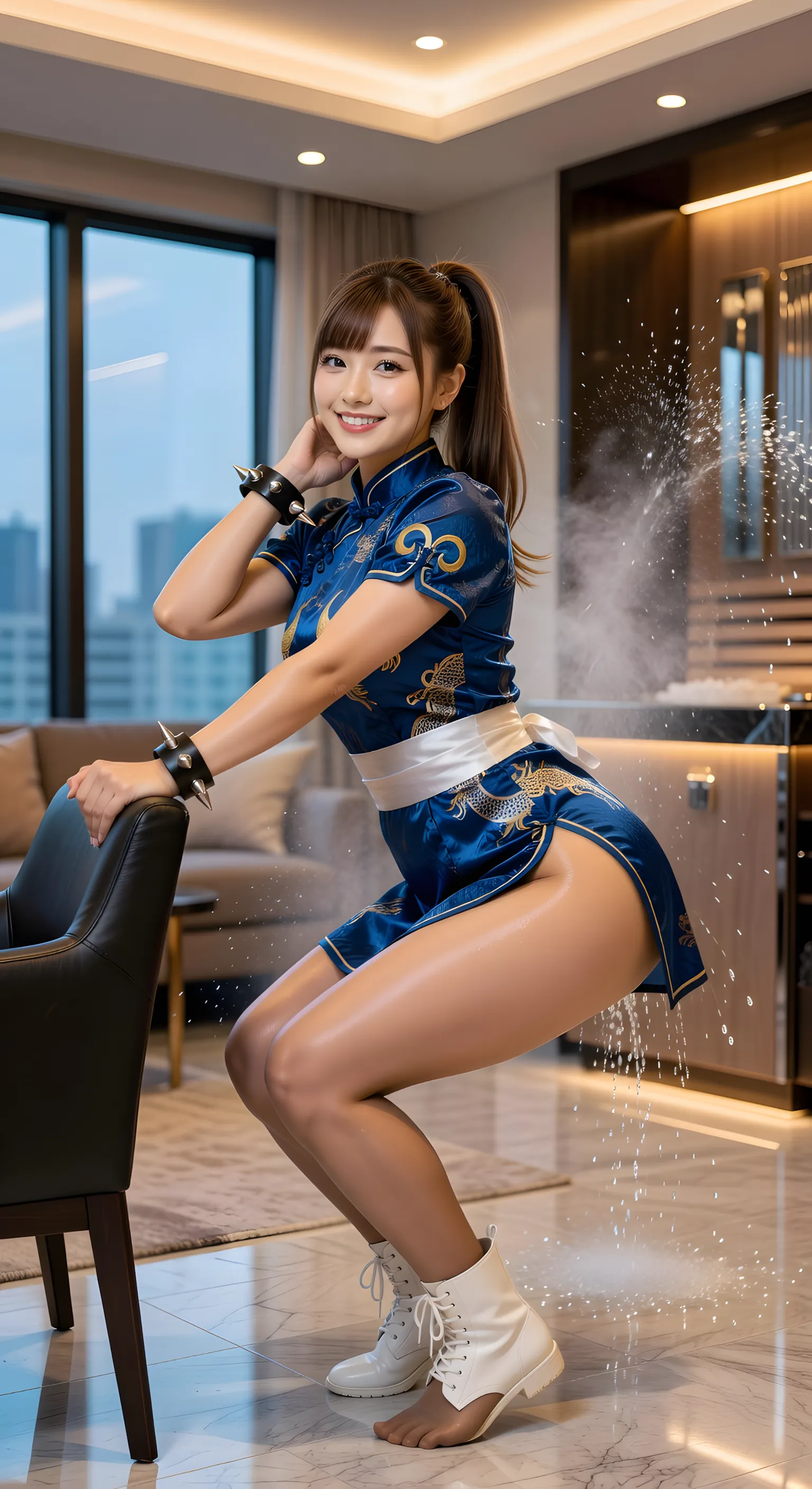 チャイナドレス 究極の食い込み 尻 030