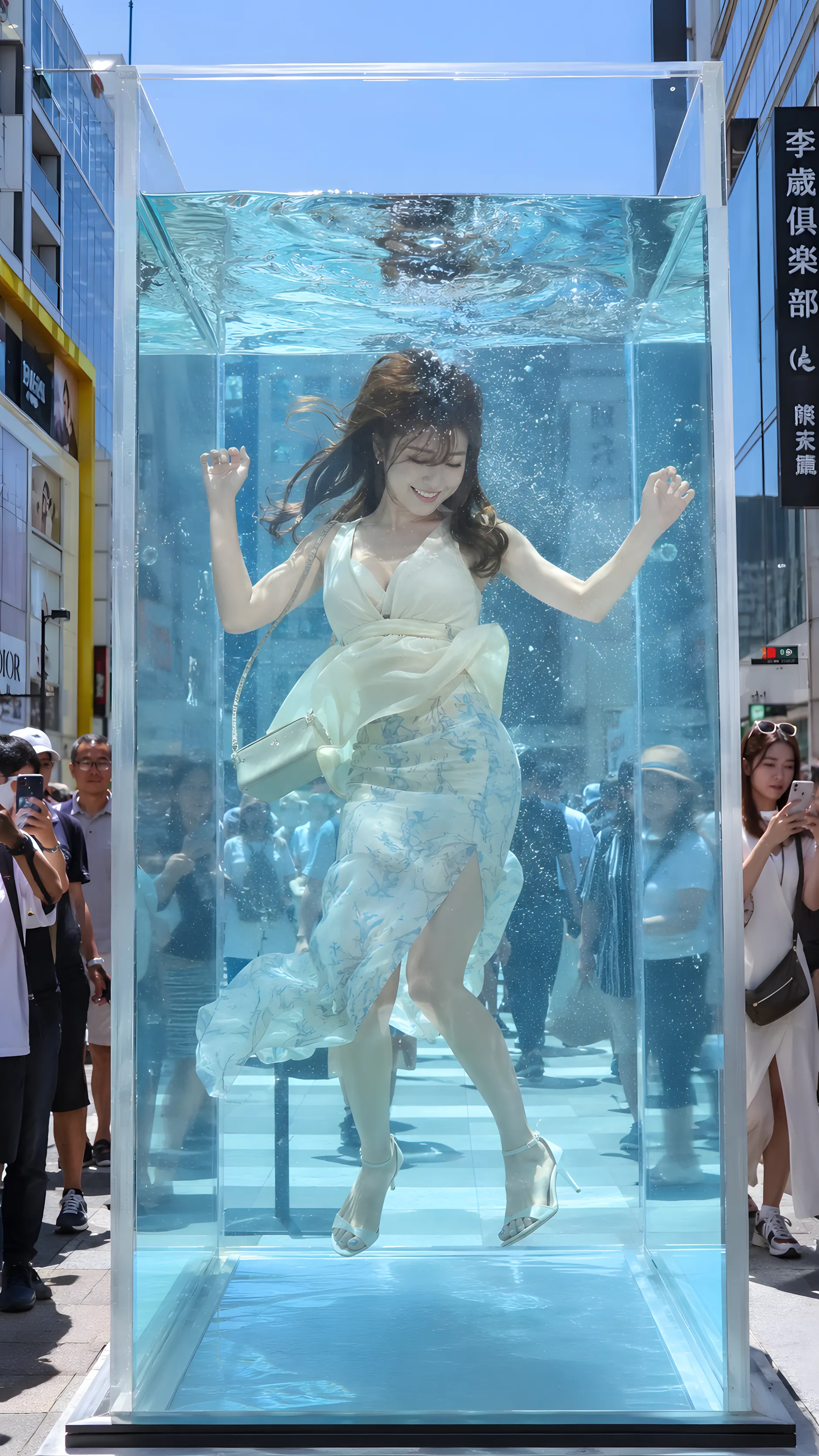 タイトスカート 水中潜水 最高の肉感 003
