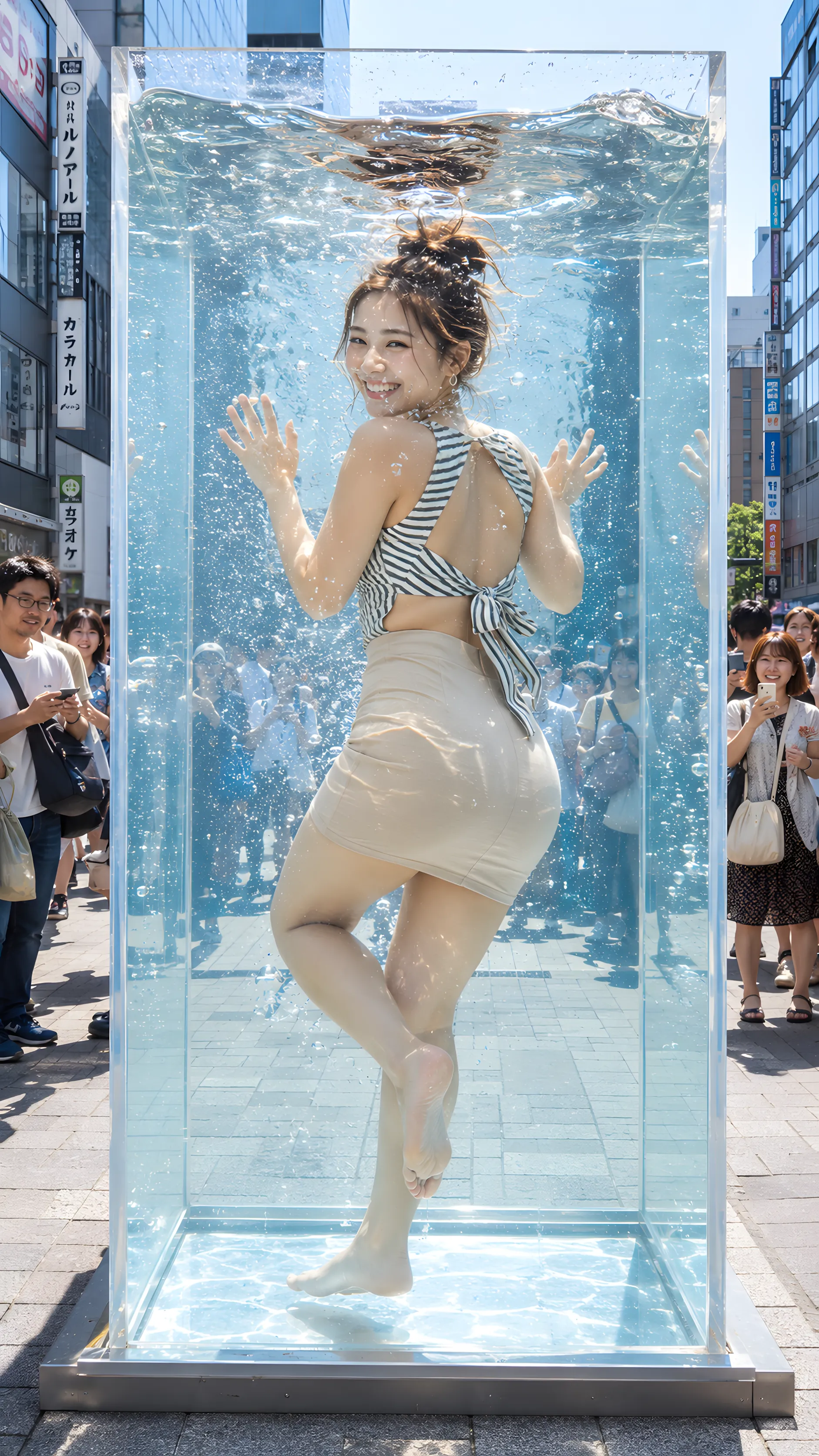 水中浮遊 最高の隙 無防備 005