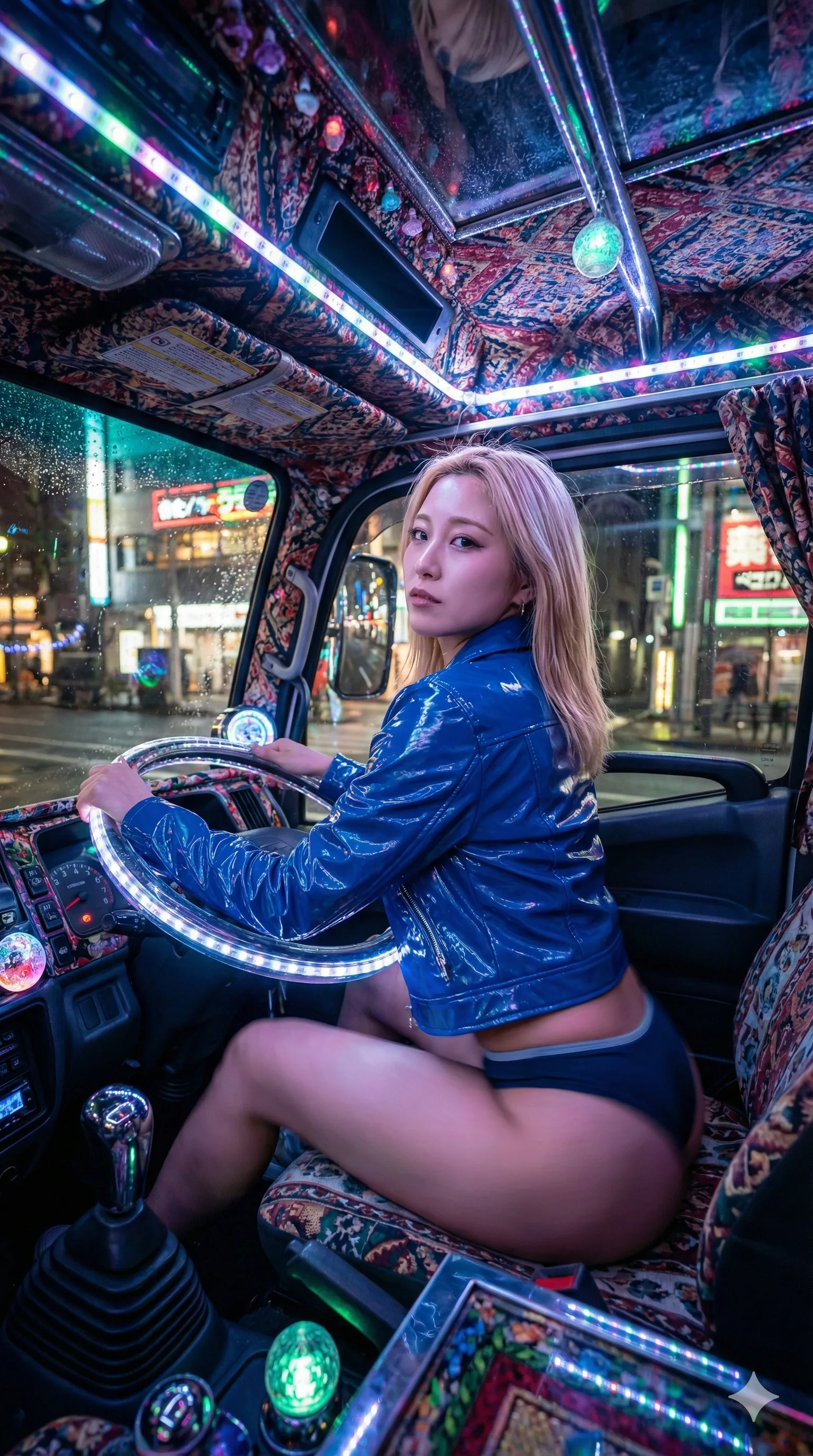 タイトなワークパンツが描き出す、引き締まった美尻と太もも