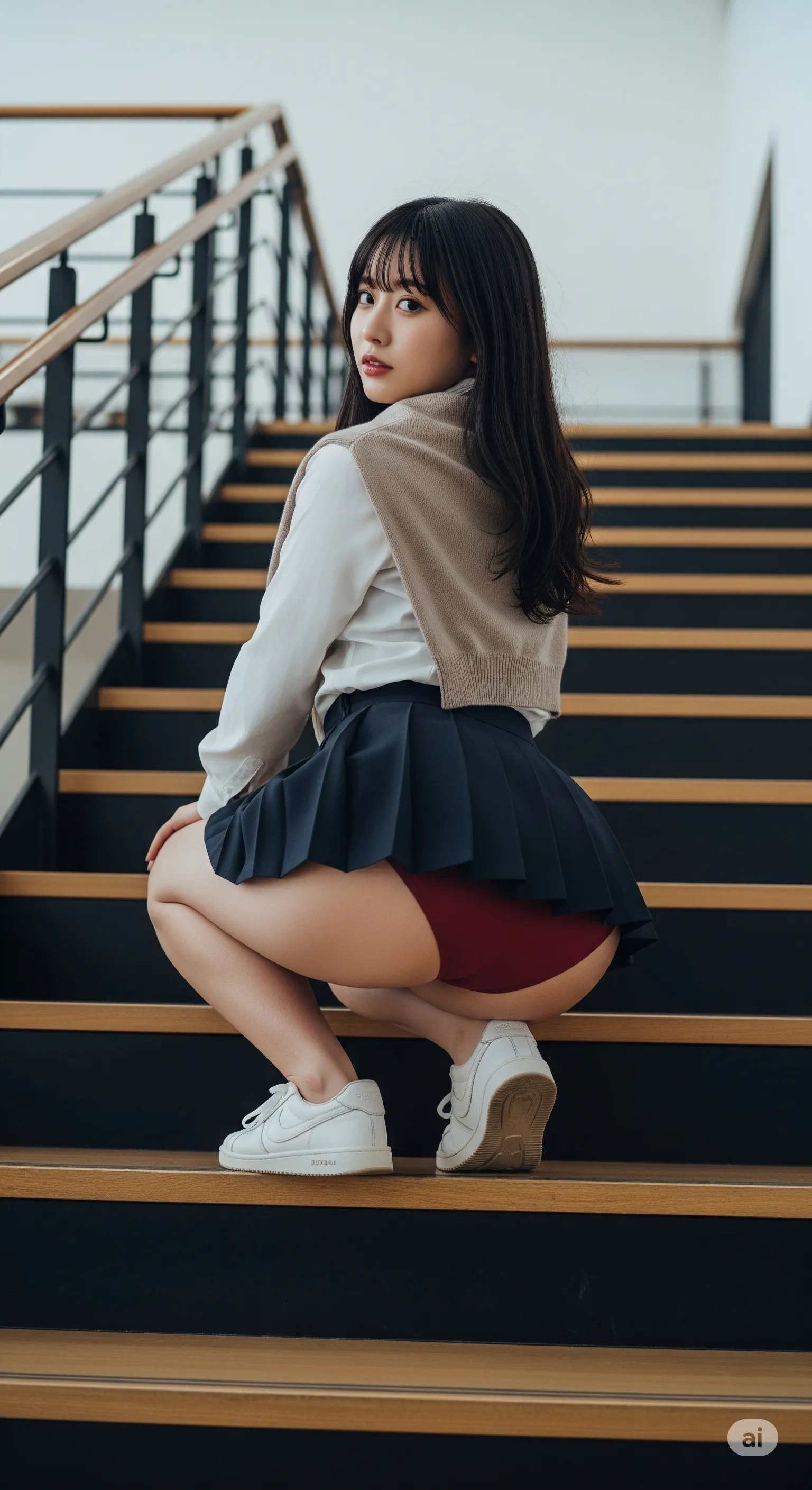 振り返り一瞬のエロ尻バック