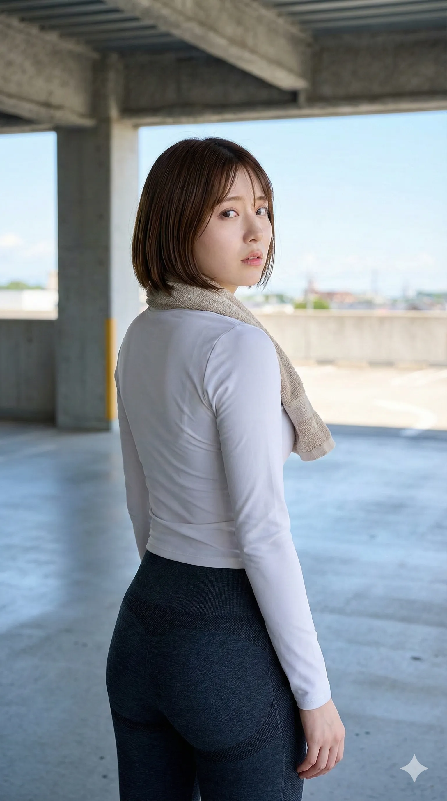 見せつけるかのように腰を振って歩く官能フォルム