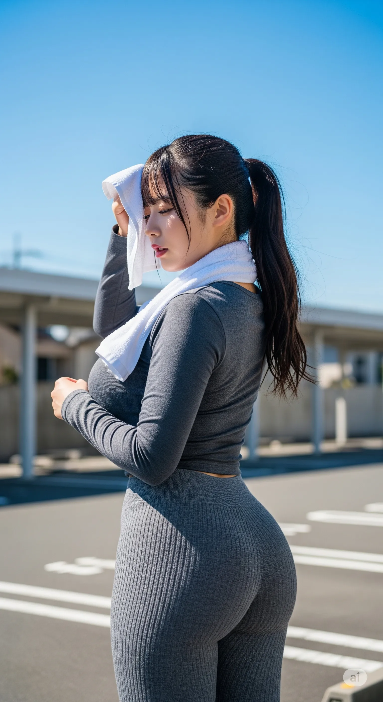 道ゆく人の視線を奪う、破壊力抜群の尻ライン