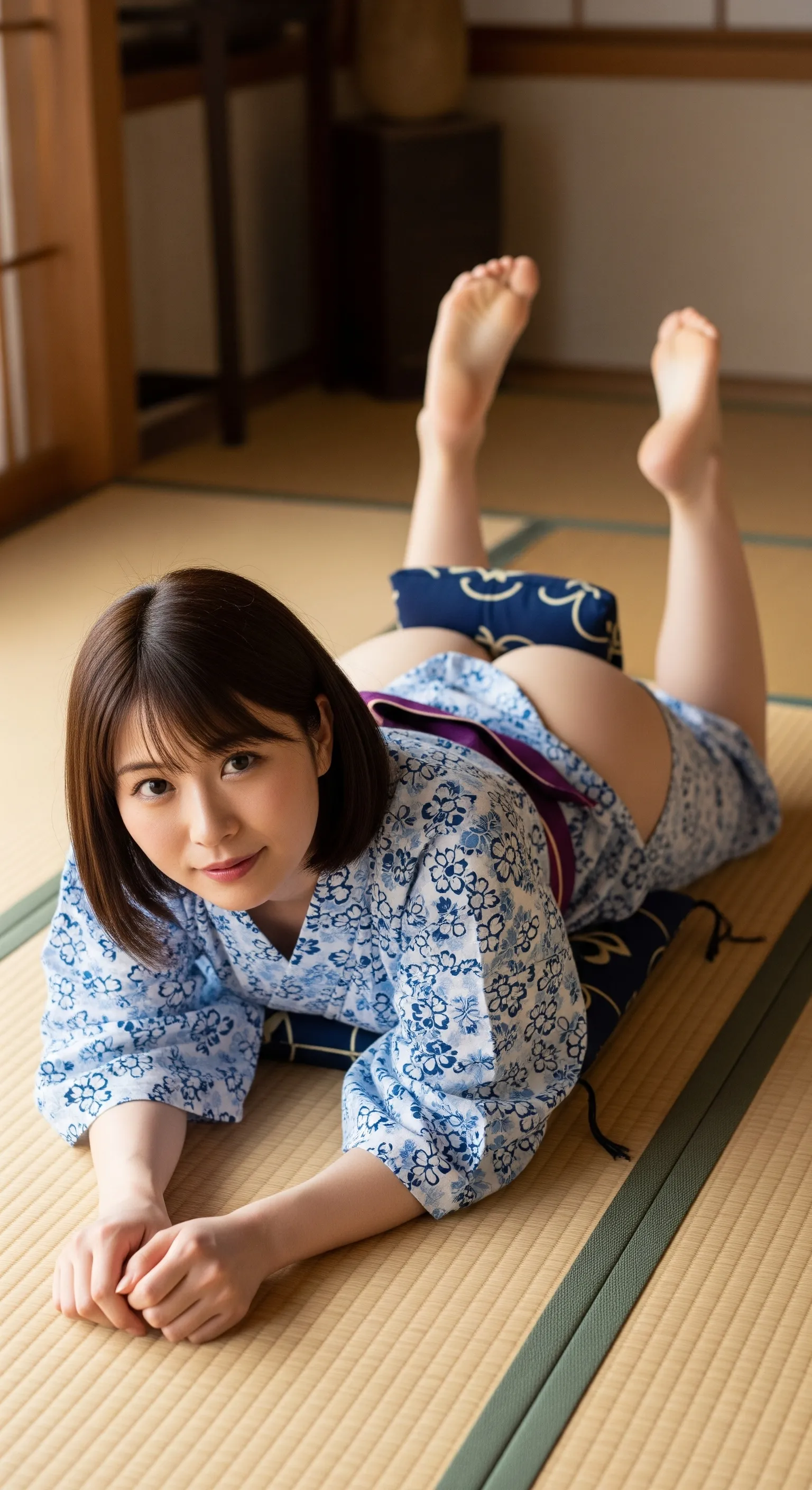 足の裏とお尻が同時に見えるフェチにはたまらない構図 フェチ写真