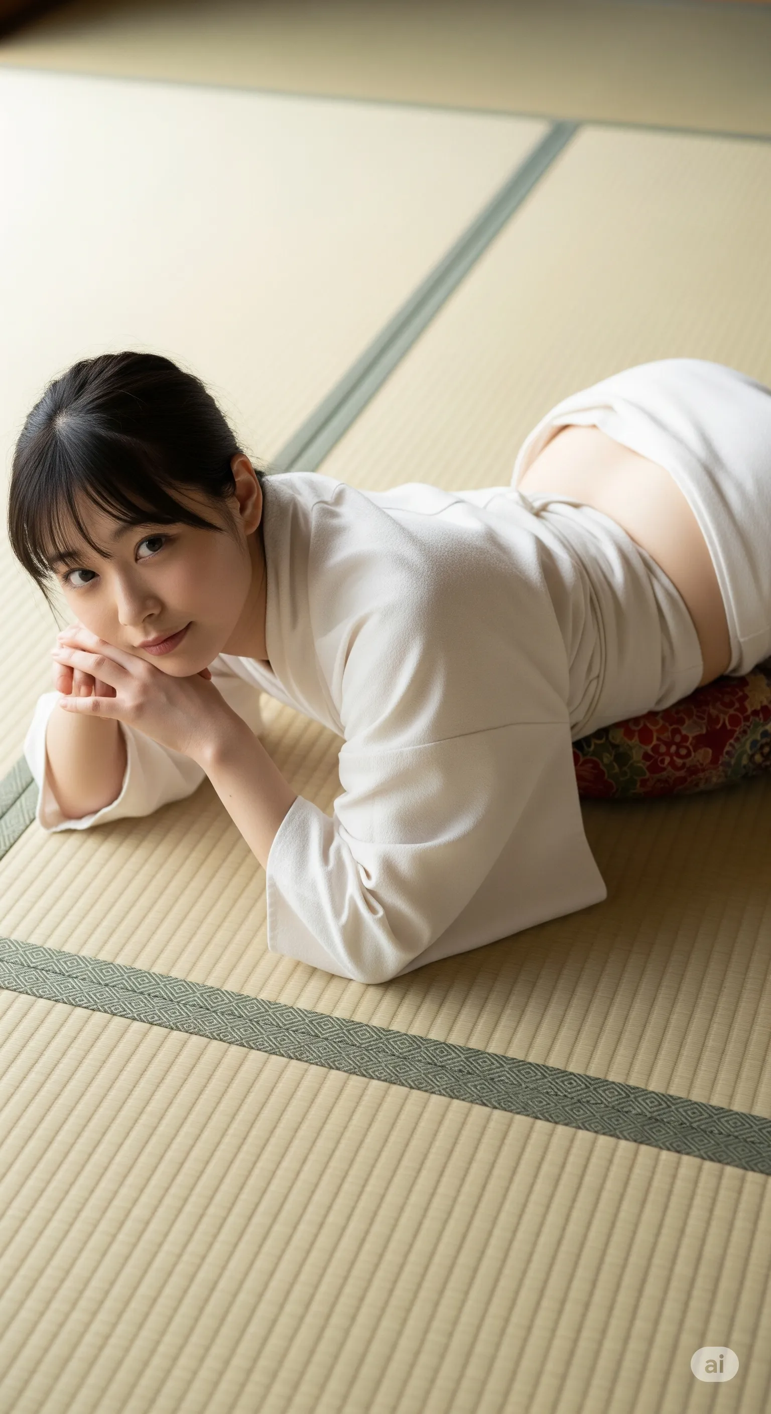 扇風機の風を感じながら涼むお尻の開放感 フェチ写真