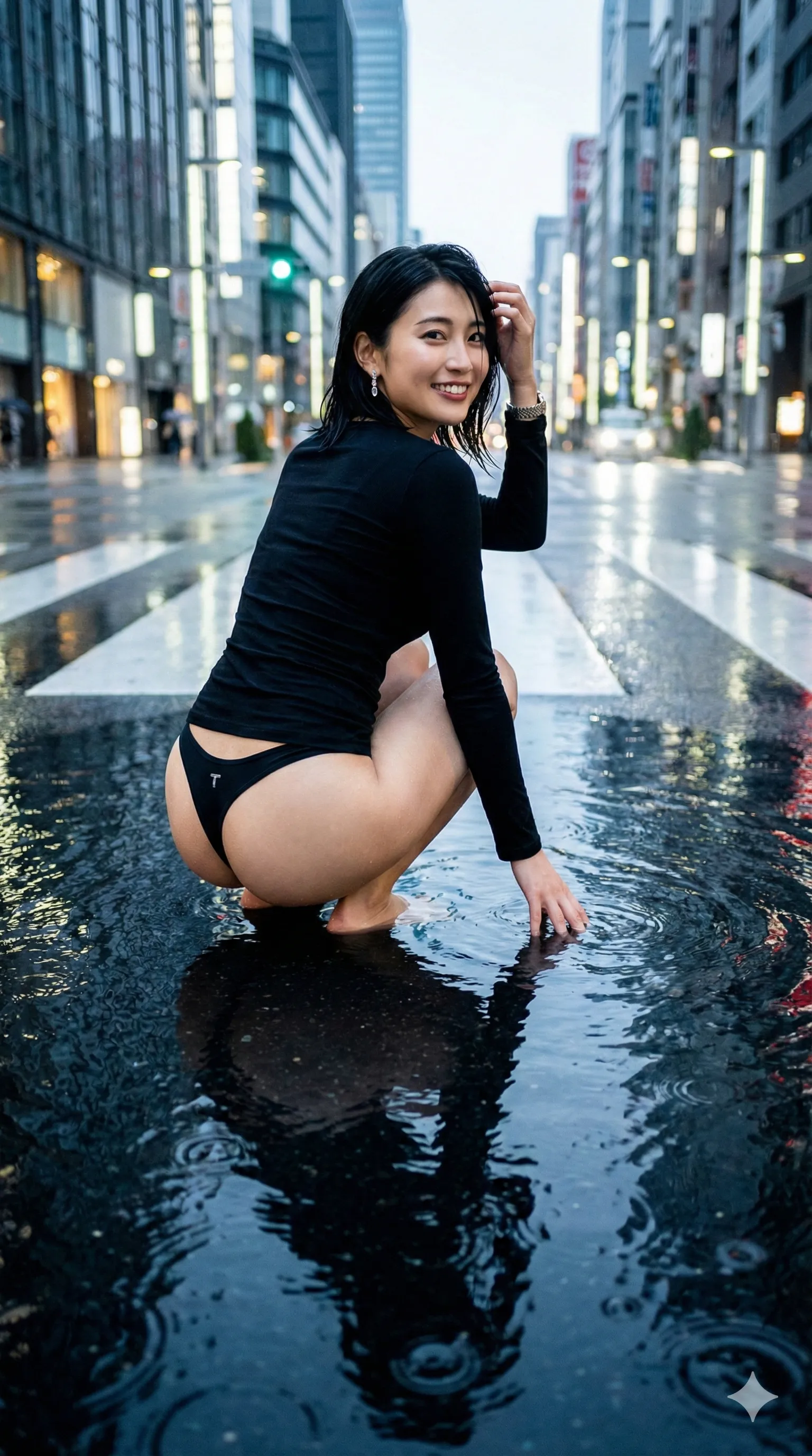 都会の喧騒を背負い、最後に見せる最高に美しいヒップライン 尻フェチ