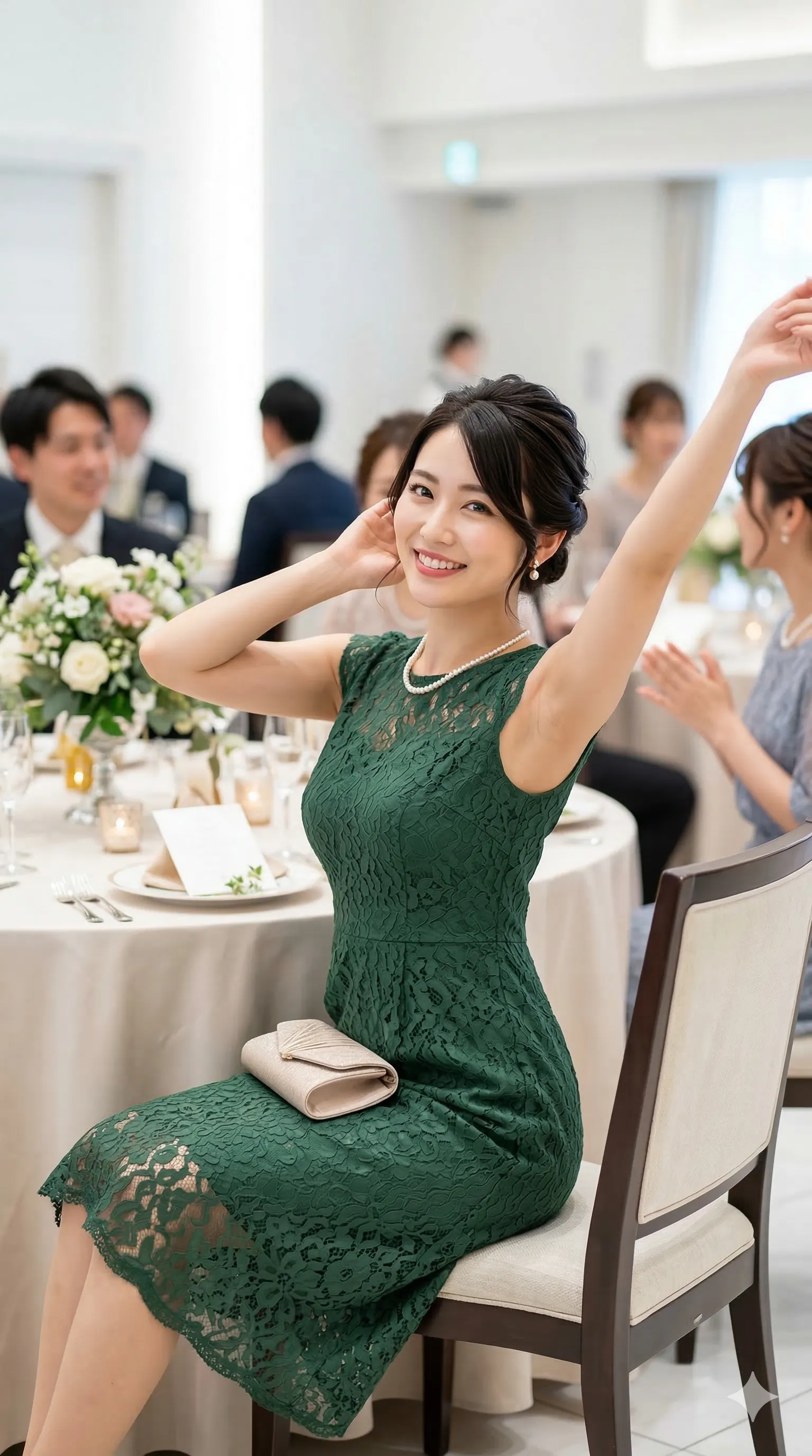 結婚式 花嫁の友人 パーティードレス 001