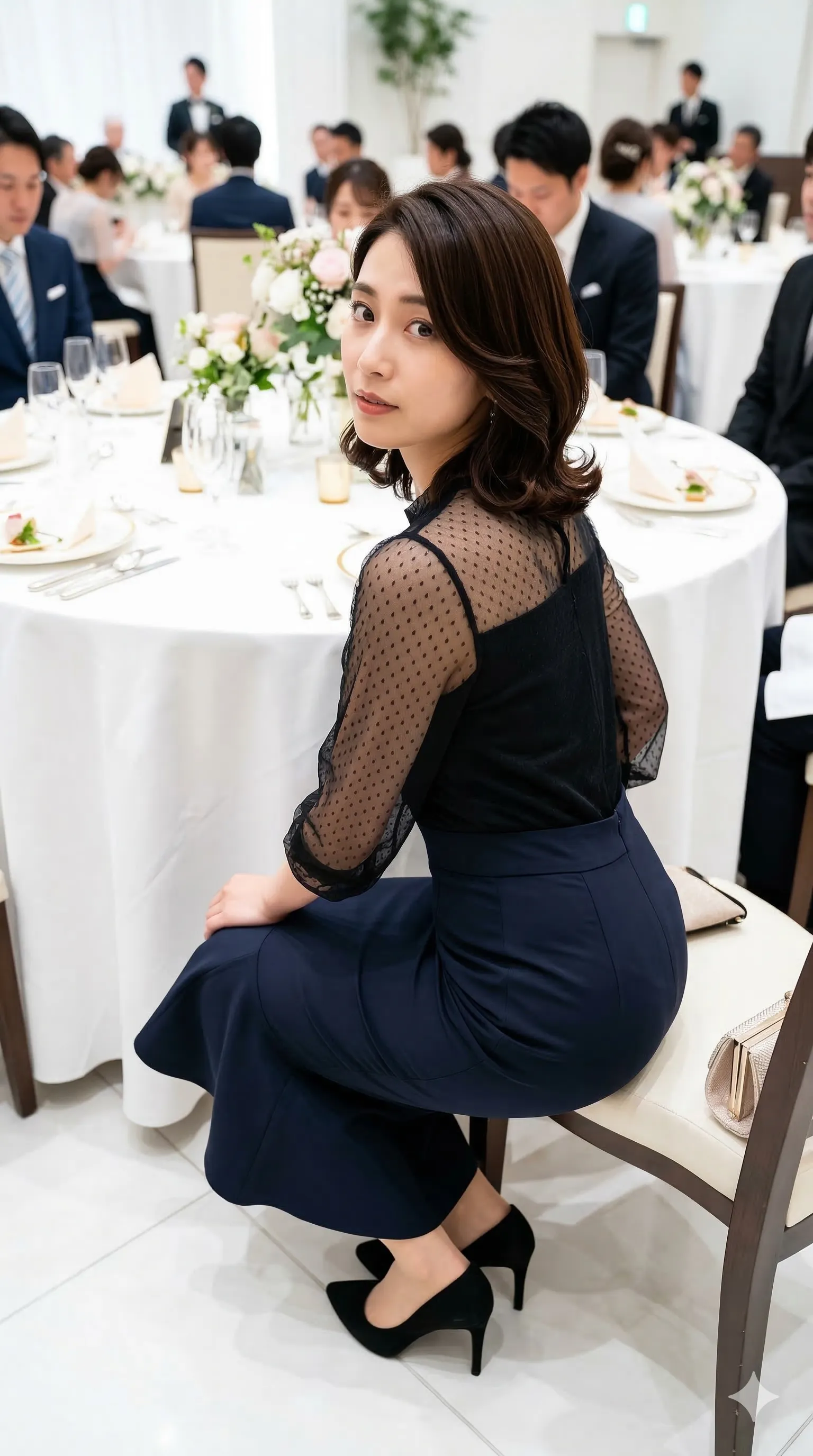 ドレスの隙間 背中のエロス 011