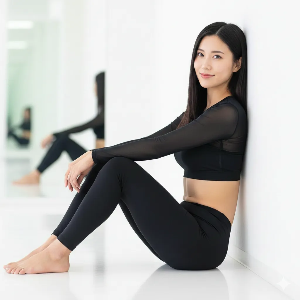 柔らかい太ももラインとヒップ曲線を楽しむ1枚